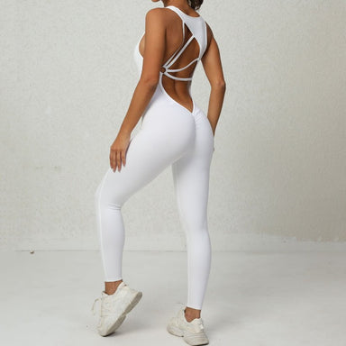 Baller Babe Unitards Tiffany Bodysuit Leggings - White