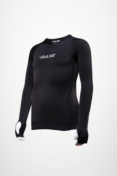 BASE Tee 8 / Black BASE Youth ACTIVE LS Compression Tee - Black