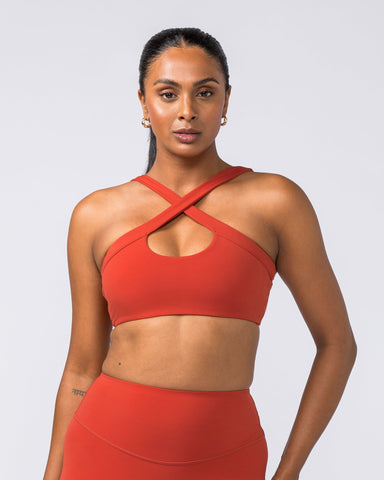 Muscle Nation Sports Bras Luxe Bralette - Crush Red
