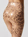 Baller Babe Leggings Snow Leopard Metallic crop top and Leggings gold SET