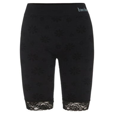 BAMBAMS Shorts Longer Leg Anti Chafing Shorts With Lace – Onyx Black