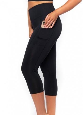 Recycled 3/4 Shaping Legging w Phone Pockets - Be Activewear