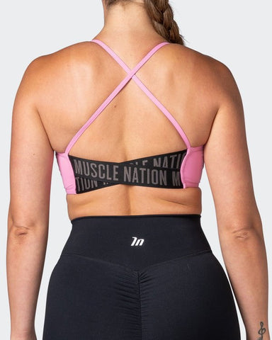 musclenation Sports Bras Advantage Bralette - Candy Pink