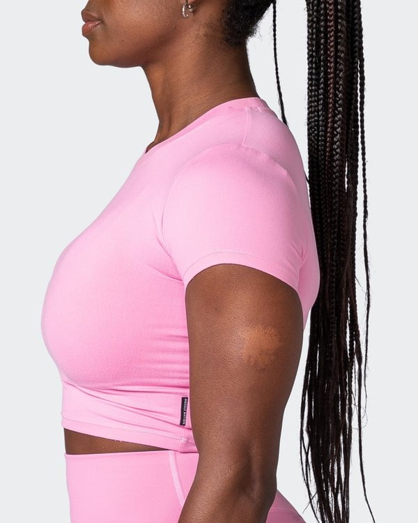 musclenation Tee MN Everyday Cropped Tee - Candy Pink