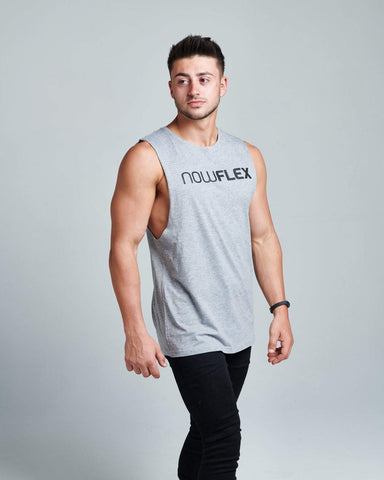 FLEX MUSCLE TANK - GREY MARBLE - Be Activewear