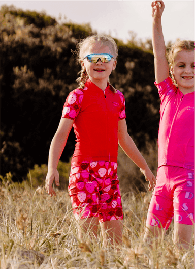 Two Daisies Triathlon Suits Girls Triathlon Suit - Strawberry Burst
