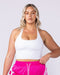 Captivate Bra Tank White - Muscle Nation women's tank top