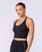 Active Form Cropped Tank Black - Muscle Nation women's tank top