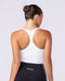 Active Form Cropped Tank White - Muscle Nation women's tank top, view 4
