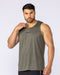 Aero Active Tank Dark Khaki - Muscle Nation men's muscle tank