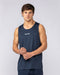 Aero Active Tank Navy - Muscle Nation men's muscle tank, view 2