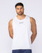 Aero Active Tank White - Muscle Nation men's muscle tank, view 3