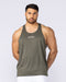 Aero Y Back Singlet Khaki - Muscle Nation men's muscle tank, view 3
