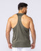 Aero Y Back Singlet Khaki - Muscle Nation men's muscle tank, view 5