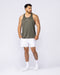 Aero Y Back Singlet Khaki - Muscle Nation men's muscle tank, view 6