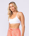 Afterglow Bralette White - Muscle Nation women's bralette, view 3
