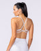 Afterglow Bralette White Grey Marl - Muscle Nation women's bralette, view 2
