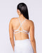 Afterglow Bralette White Grey Marl - Muscle Nation women's bralette, view 4