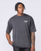 Archives Oversized Vintage Tee in Washed Black - Muscle Nation men's gym tee, view 3