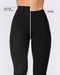 Aura Peachy High Invisible Scrunch Ankle Leggings Black - Muscle Nation women's leggings, view 2