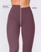 Aura Peachy High Invisible Scrunch Ankle Leggings Dark Cherry - Muscle Nation women's leggings, view 2