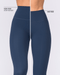 Aura Peachy High Invisible Scrunch Ankle Leggings Navy - Muscle Nation women's leggings, view 2