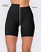 Aura Peachy High Invisible Scrunch Bike Shorts Black - Muscle Nation women's bike shorts, view 2
