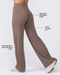 Aura Straight Leg Leggings Regular Taupe - Muscle Nation women's leggings, view 3