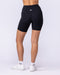Aura Back Pocket Bike Shorts Black - Muscle Nation women's bike shorts, view 5