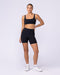 Aura Back Pocket Bike Shorts Black - Muscle Nation women's bike shorts, view 6