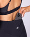 Aura Back Pocket Midway Shorts Black - Muscle Nation women's gym shorts, view 2