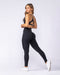 Aura Peachy High Invisible Scrunch Ankle Leggings Black - Muscle Nation women's leggings, view 7