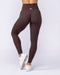 Aura Peachy High Invisible Scrunch Ankle Leggings Cocoa - Muscle Nation women's leggings, view 6