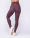 Aura Peachy High Invisible Scrunch Ankle Leggings Dark Cherry - Muscle Nation women's leggings, view 6