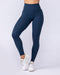 Aura Peachy High Invisible Scrunch Ankle Leggings Navy - Muscle Nation women's leggings, view 4