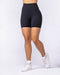 Aura Peachy High Invisible Scrunch Bike Shorts Black - Muscle Nation women's bike shorts, view 3