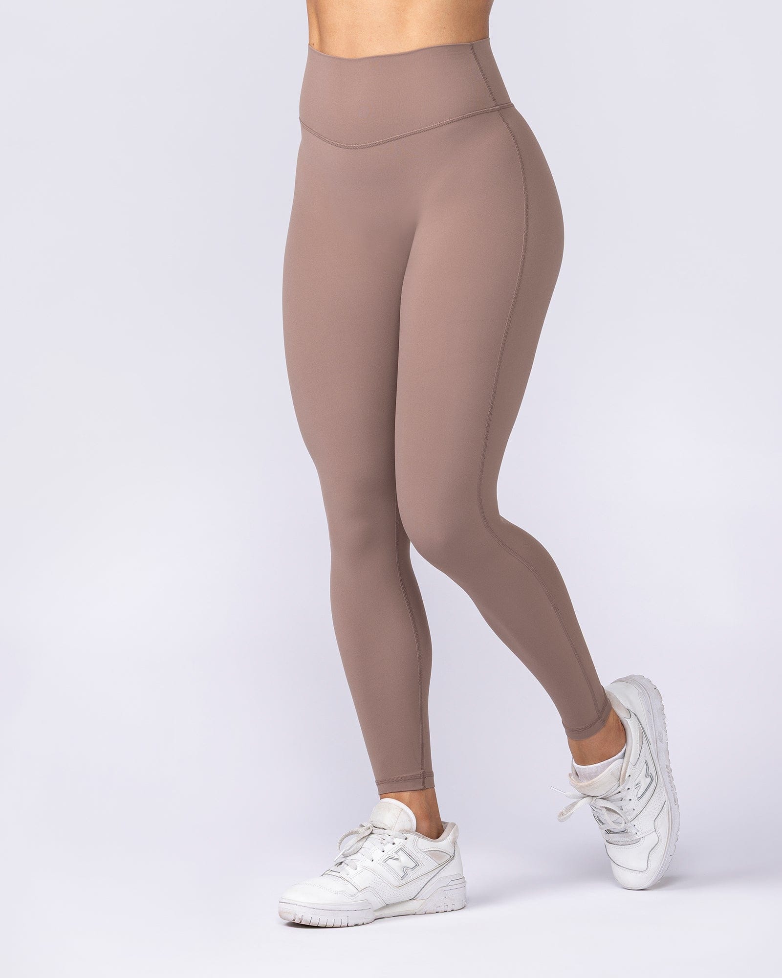 Aura Peachy Invisible Scrunch Ankle Leggings Cookie - Muscle Nation women's leggings, view 2