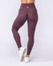 Aura Peachy Invisible Scrunch Ankle Leggings Dark Cherry - Muscle Nation women's leggings, view 5