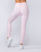 Zero Rise Rib Ankle Length Leggings Baby Pink - Muscle Nation women's leggings, view 5