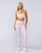 Zero Rise Rib Ankle Length Leggings Baby Pink - Muscle Nation women's leggings, view 6
