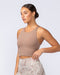 Limitless Cropped Active Tank Cinnamon - Muscle Nation women's tank top, view 4