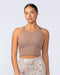 Limitless Cropped Active Tank Cinnamon - Muscle Nation women's tank top, view 3