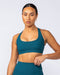 Drew Rib Bra Dark Marine - Muscle Nation women's sports bra