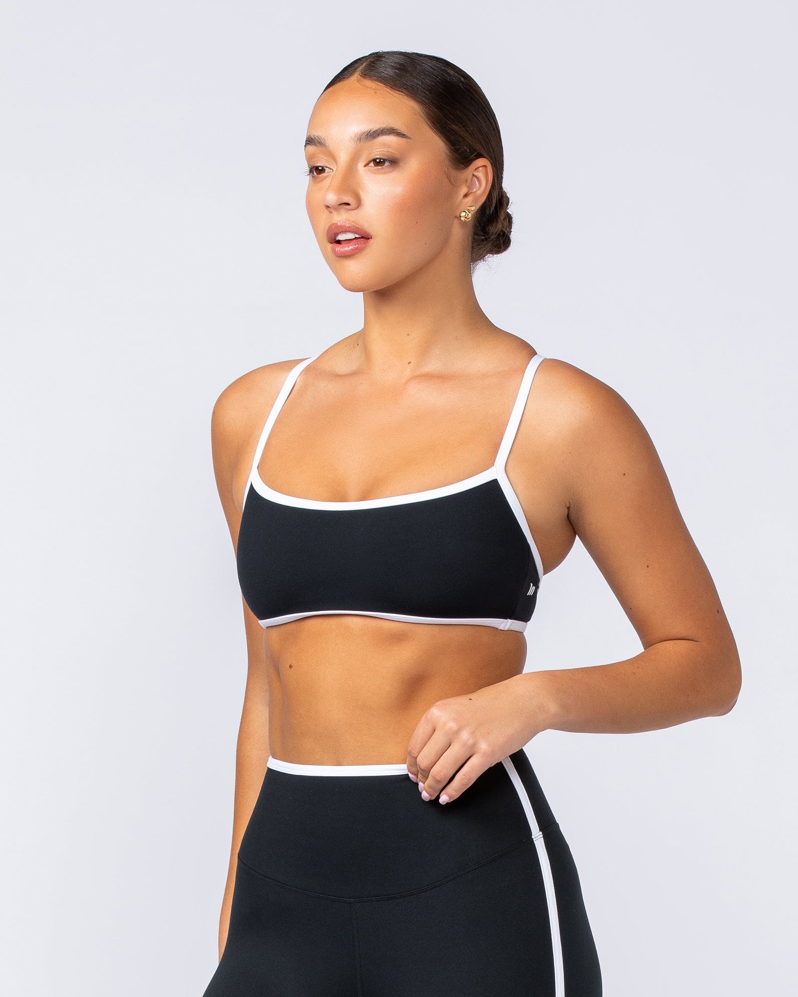 Goddess Bralette Black - Muscle Nation women's bralette, view 3