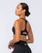 Drew Rib Bra Black - Muscle Nation women's sports bra, view 3