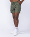 Daily Cargo 5" Shorts Dark Khaki (Silicon Logo) - Muscle Nation men's cargo shorts