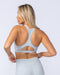 Drew Rib Bra Grey Marl - Muscle Nation women's sports bra, view 5
