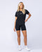 Ignite Training Tee Black (Original Logo) - Muscle Nation women's gym tee, view 6