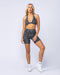 Halter Rib Bralette Black Zebra - Muscle Nation women's bralette, view 7