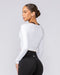 Muscle Nation Long Sleeve T-Shirts Bliss Wrap Top - White